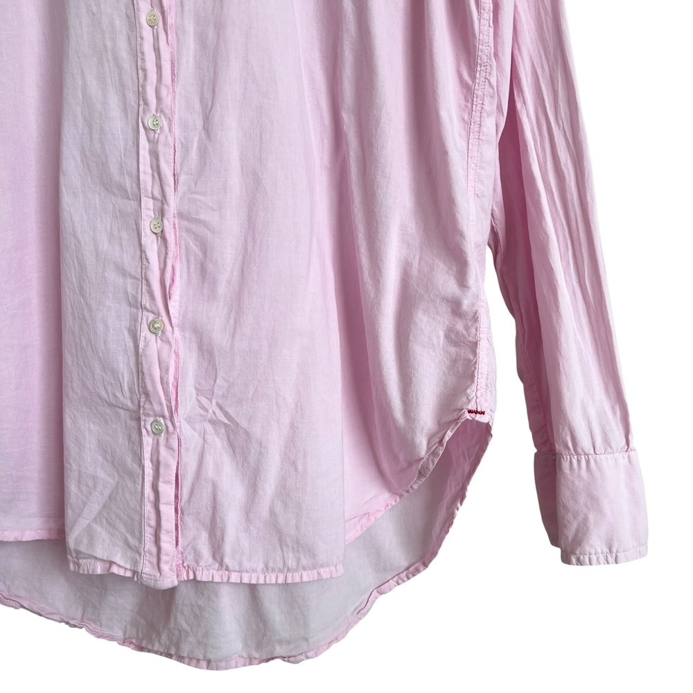 Xirena Pale Light Pink Beau Long Sleeve Button Up Cotton Shirt SZ S Feminine - Picture 5 of 12